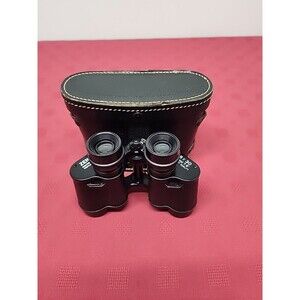 Vintage Super Zenith 8 X 30 Binoculars Field 7.5* Black Carry Case No Strap